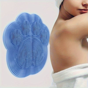 Silicone Foot & Back Scrubber Mat - Non-Slip Shower Massage Mat for Deep Cleansing & Exfoliation
